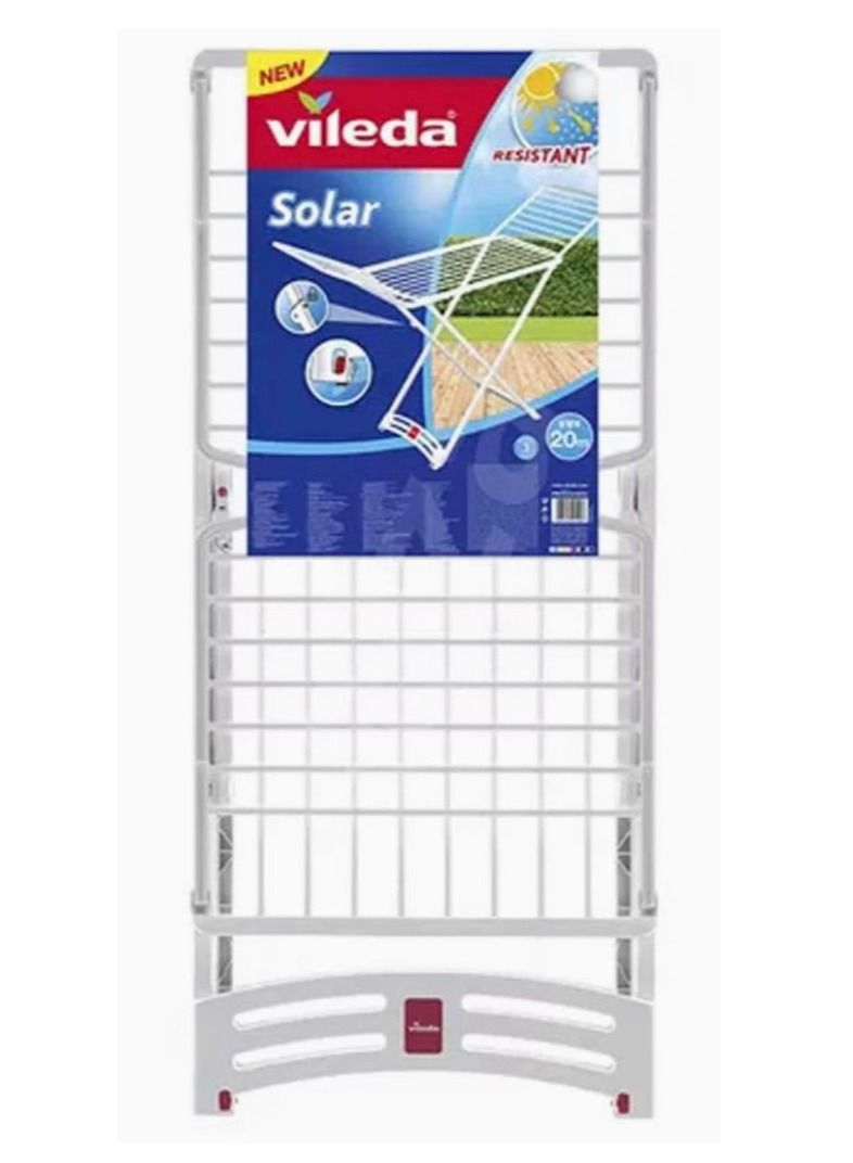 فيليدا منشر ملابس سولار مقاوم للحرارة والماء بلاستيك ابيض