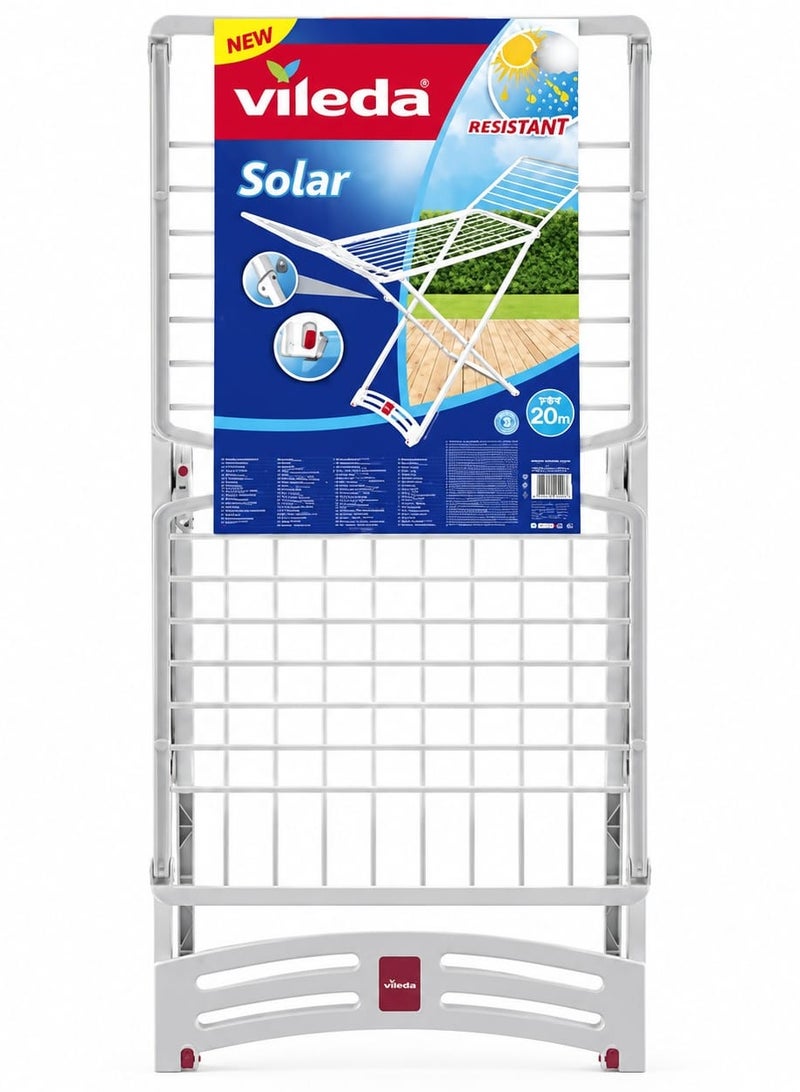 Vileda Solar Clothes Dryer Heat and Water Resistant White Plastic - Image 1