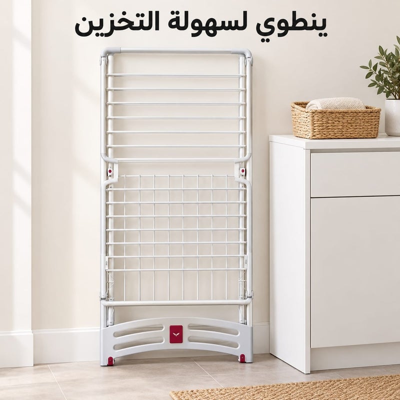Vileda Solar Clothes Dryer Heat and Water Resistant White Plastic - Image 3