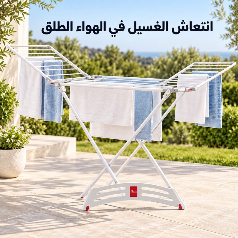 Vileda Solar Clothes Dryer Heat and Water Resistant White Plastic - Image 4