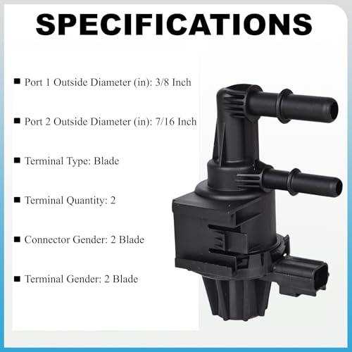 PANNUOSCS Vapor Canister Purge Valve 911-281 Compatible with 2008 2009 2010 2011 2012 Ford Escape Fusion Focus Flex Taurus/Lincoln MKZ MKS MKT/Mercury Mountaineer Milan Evap Purge Valve Solenoid 7U5Z9C915D - Image 4