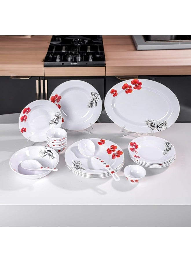 DELCASA - Delcasa DC3393 Melamine Dinner Set 22-Piece Set - Image 1