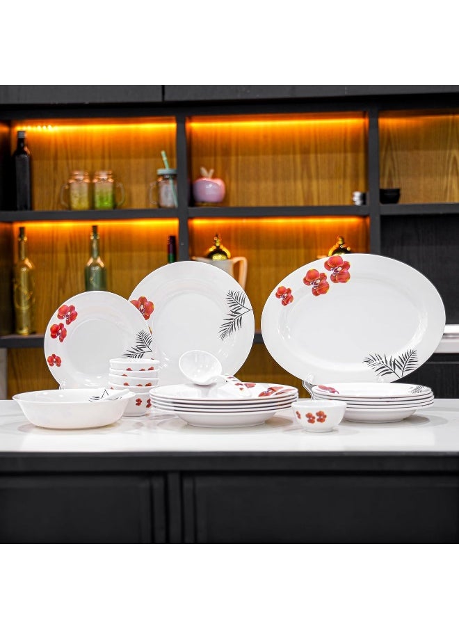 DELCASA - Delcasa DC3393 Melamine Dinner Set 22-Piece Set - Image 1