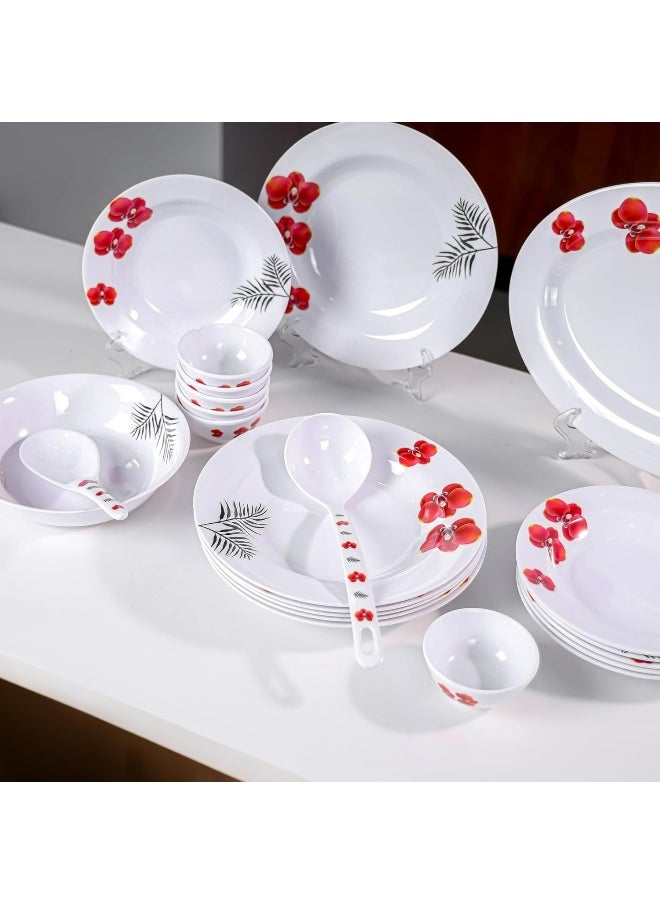 DELCASA - Delcasa DC3393 Melamine Dinner Set 22-Piece Set - Image 1