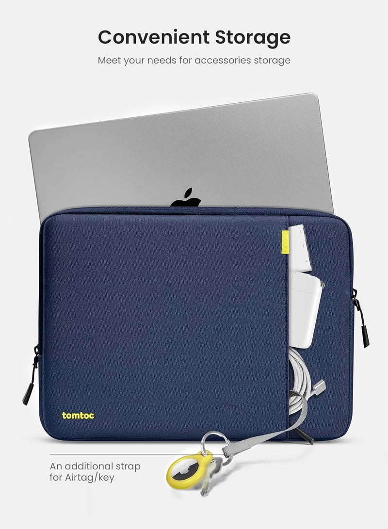 Tomtoc Defender-A13 360 ​​Protective Sleeve for Macbook Air 15 inch M4/M3/M2/M1 2023 Water-Repellent Shockproof Full Protection Eco-Friendly Laptop Sleeve - Image 3
