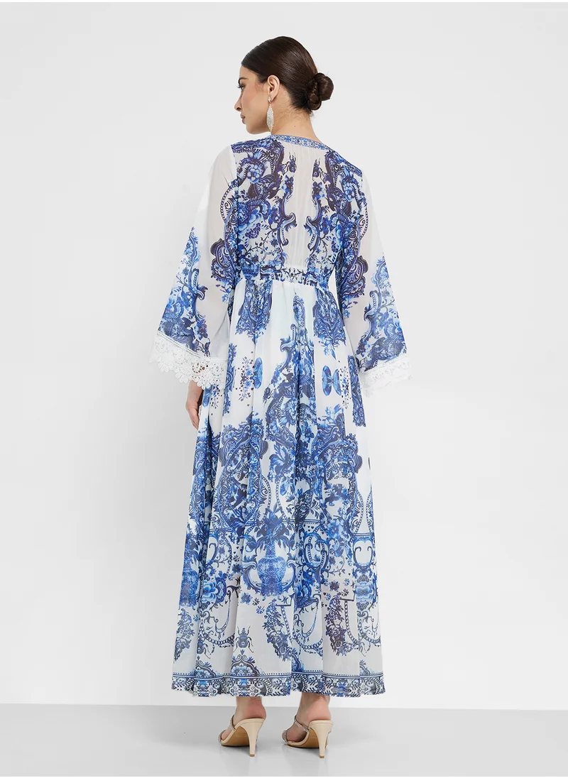 Khizana Monotal Print Dress