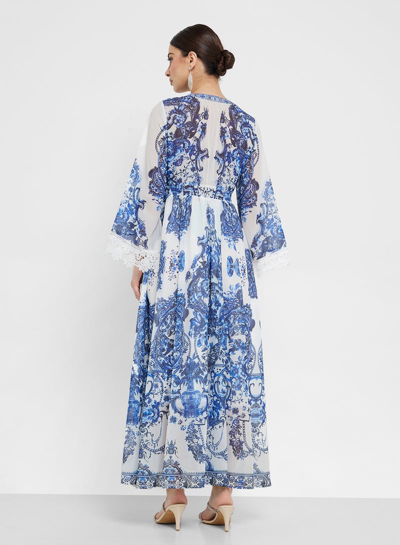 Khizana Paisley Print Maxi Dress - Image 2