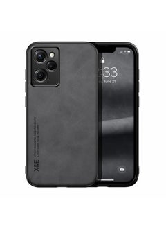 For Xiaomi Redmi Note 12 Pro Speed Lamba Skin Feel Magnetic Leather Phone Case(Dark Grey)