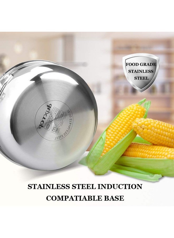 Duxtop Whole-Clad Tri-Ply Stainless Steel Saucepan with Lid, 3 Quart, Kitchen Induction Cookware - Image 4
