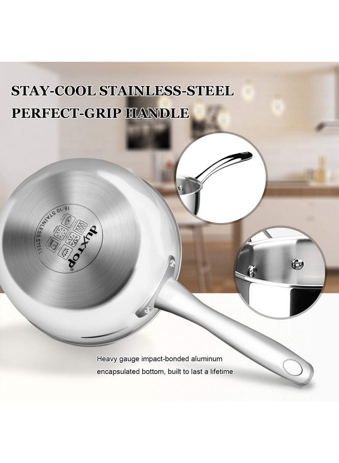 Duxtop Whole-Clad Tri-Ply Stainless Steel Saucepan with Lid, 3 Quart, Kitchen Induction Cookware - Image 3