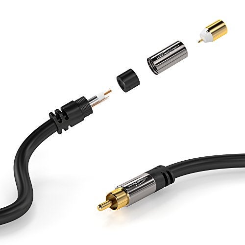KabelDirekt – RCA Extension Cable – 3ft – Break-Resistant Lead for Brilliant Sound Quality (subwoofer/Audio Cable, RCA Male to Female, Ideal for Amplifier/HiFi, Analog & Digital) - Image 3