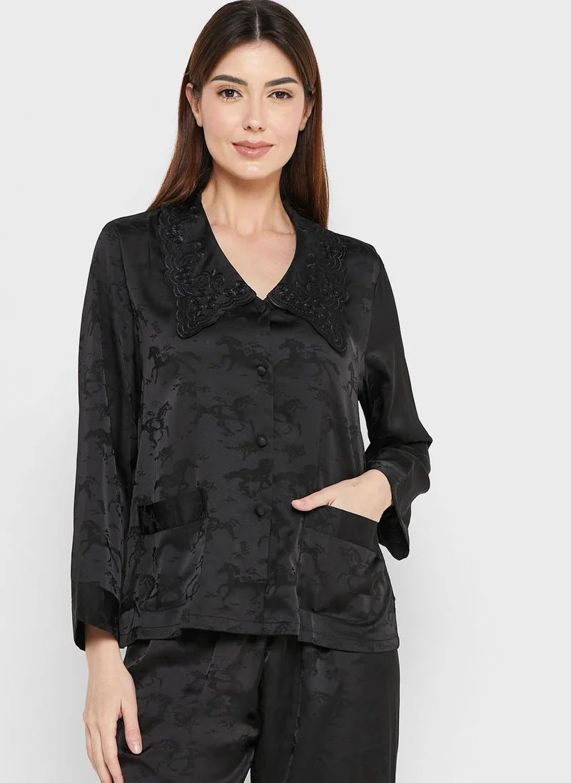 Khizana Solid Pyjama Set