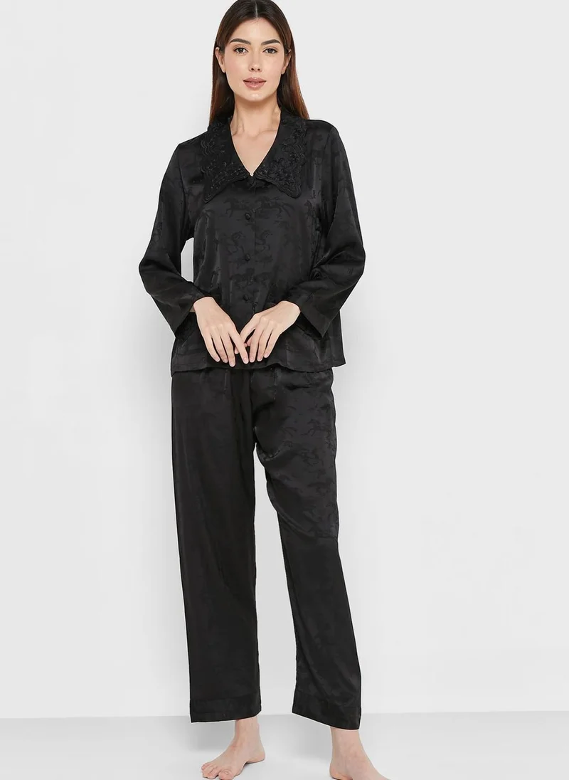 Khizana Solid Pyjama Set