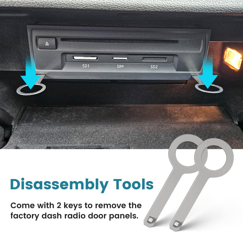 NuIth Double Din Installation Kit, Double Din Radio Mount Cage Bracket for Volkswagen 1998-2009, Double DIN Stereo Cage with Metal Frame for DVD Players, ISO, CD, GPS Navigation - Image 5