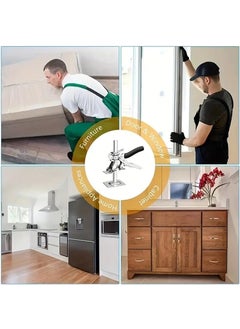 SUNBEET SUNBEET LaborSaving Arm Cabinet Board Lifter Tile Height Adjuster LaborSaving Arm Jack for Door Panel Drywall Lifting Hand Lifting Tool PACK OF 2  - Image 5