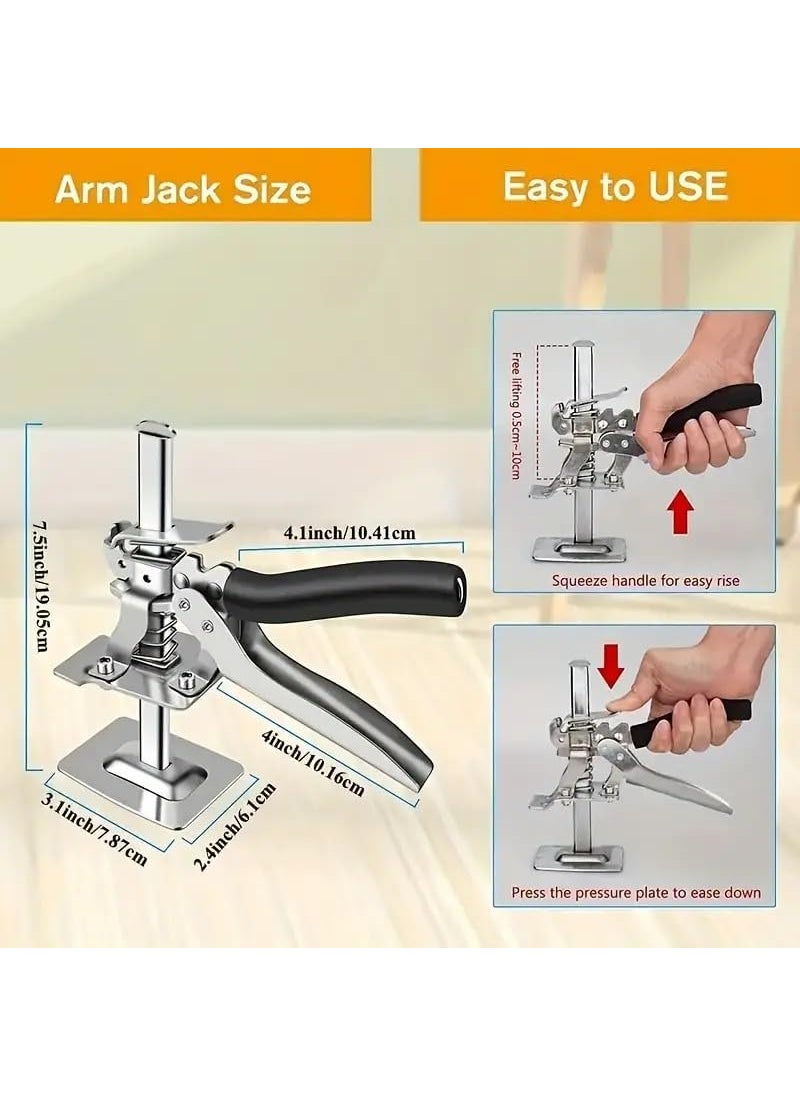 SUNBEET - SUNBEET LaborSaving Arm Cabinet Board Lifter Tile Height Adjuster LaborSaving Arm Jack for Door Panel Drywall Lifting Hand Lifting Tool PACK OF 2 - Image 1
