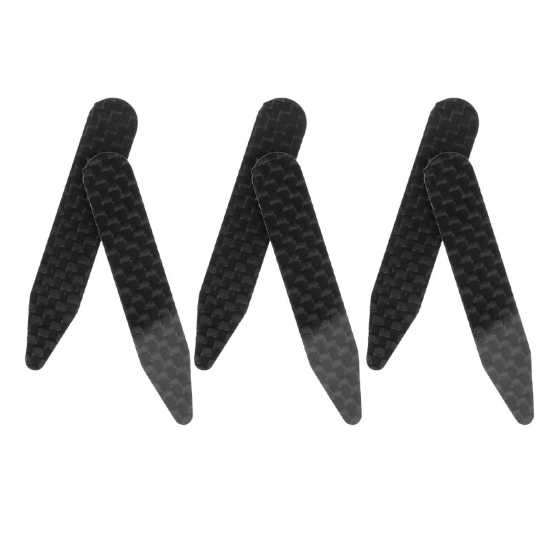 3 Pairs Carbon Fiber Collar Stays for Men Removable Dress Shirt Collar Inserts Formal Shirt Support Holder Unbreakable Pointed Bones for Business Wedding - Image 5