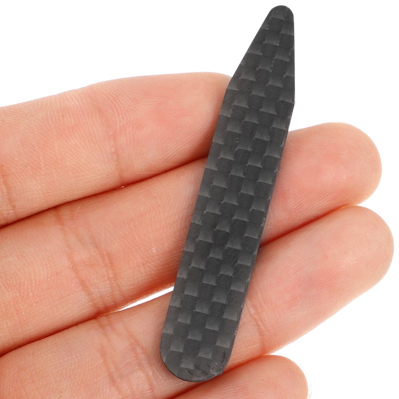 3 Pairs Carbon Fiber Collar Stays for Men Removable Dress Shirt Collar Inserts Formal Shirt Support Holder Unbreakable Pointed Bones for Business Wedding - Image 3