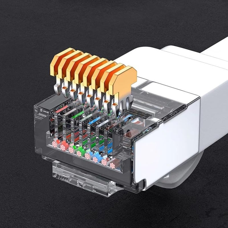 Cat7 Ethernet Extension Cable 50cm Shielded Male to Female RJ45 Connector - Image 5