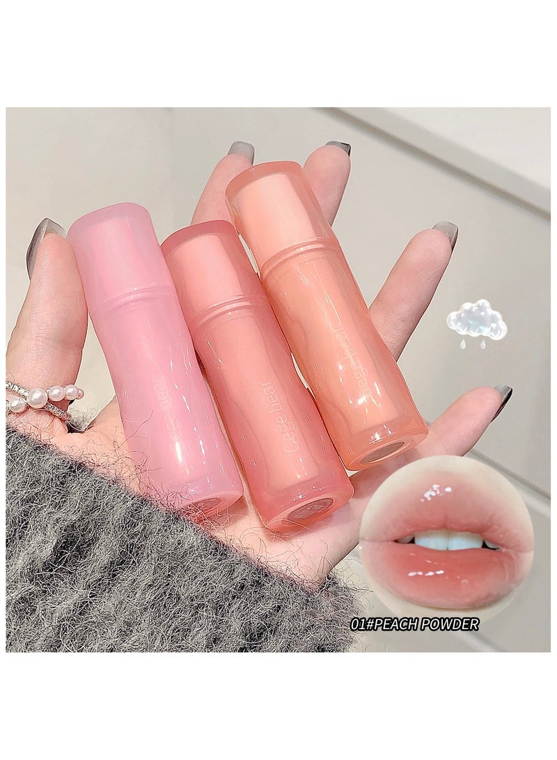 Gege bear Long Lasting Moisturizing Waterproof Non Stick Non Fading Mirror Glossy Lipstick for All Skin Types 03 - Image 3