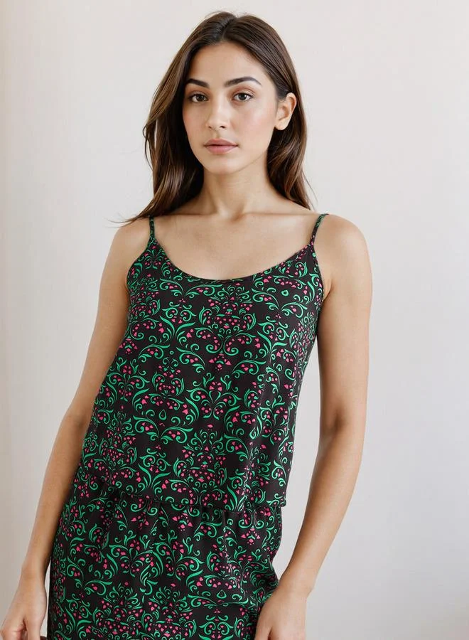 Splash FAV  Pyjama Set Sleeveless Top & Pyjamas for Women | Best Price UAE