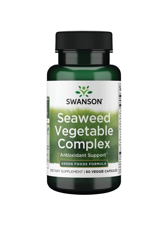 Swanson GRN Seaweed Vegetable CMPLX 60VEG CP - Image 1