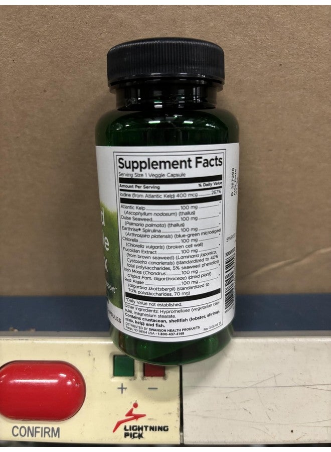 Swanson GRN Seaweed Vegetable CMPLX 60VEG CP - Image 2