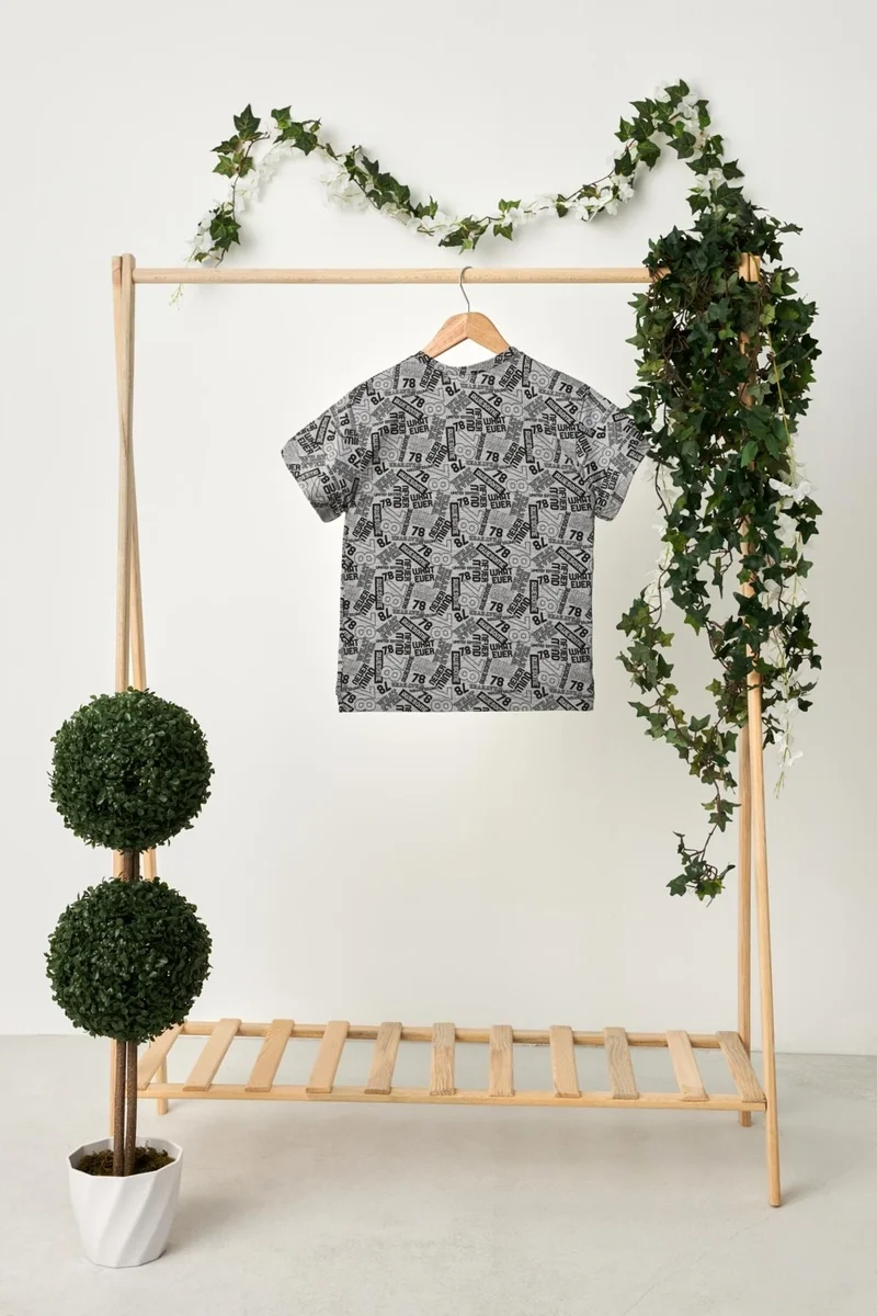 بيبيجيز Gray Boy's Short Sleeve Patterned Crew Neck Anti-Sweat, Soft Comfortable 100% Cotton Combed Cotton T-Shirt