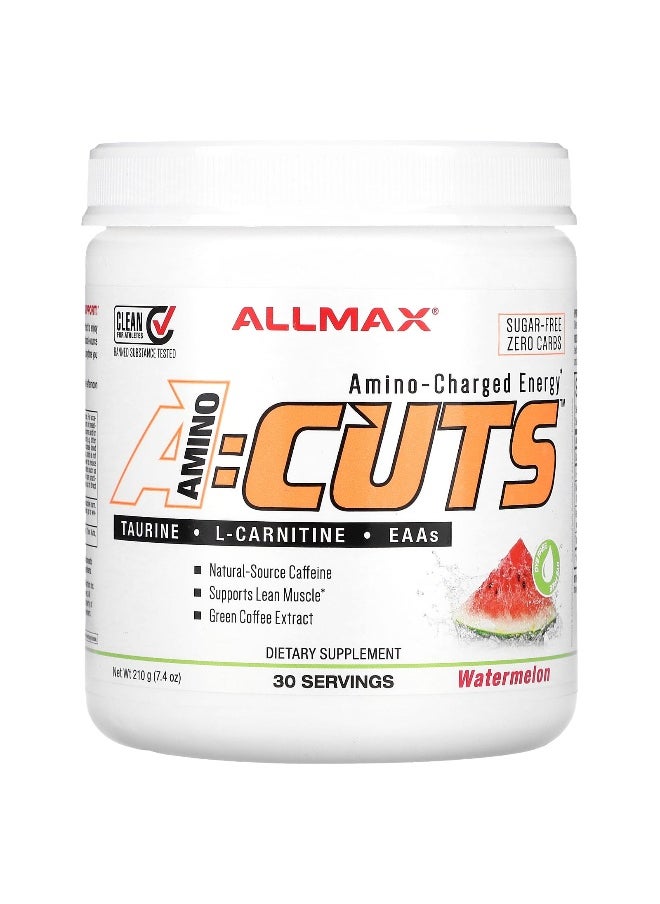 Allmax - ALLMAX, ACUTS™, Amino-Charged Energy, Watermelon, 7.4 oz (210 g) - Image 1