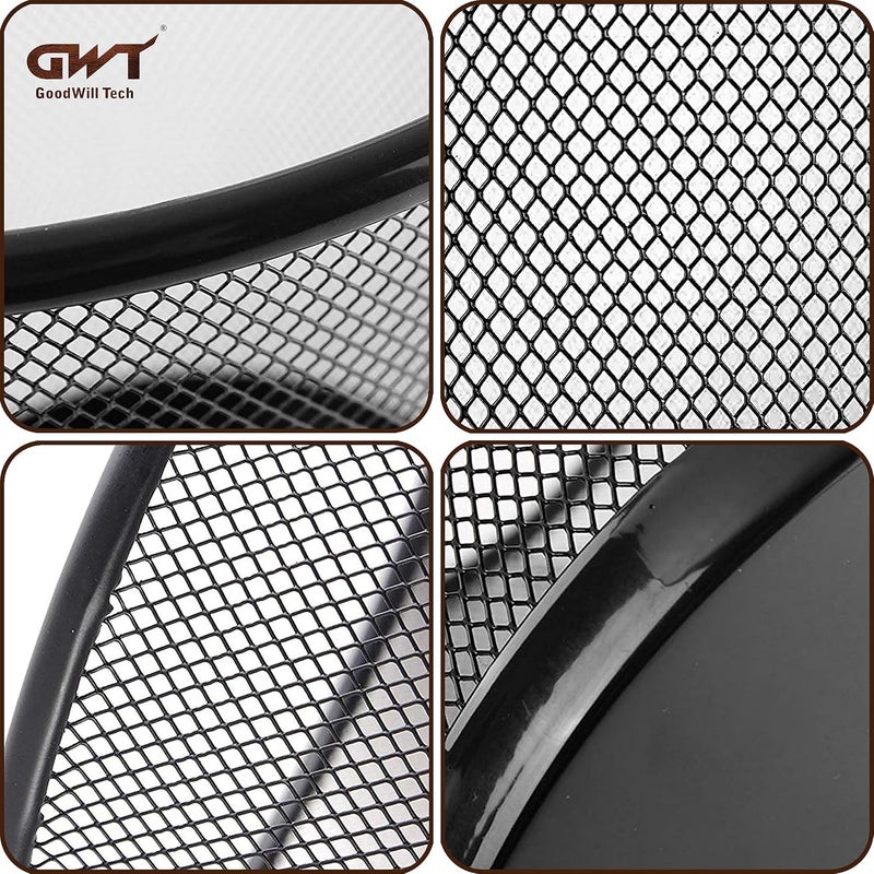 GoodWill Tech Metal Mesh Waste Dustbin, Pack of 2 for Home/Kitchen - Medium (13L) Black - Image 3