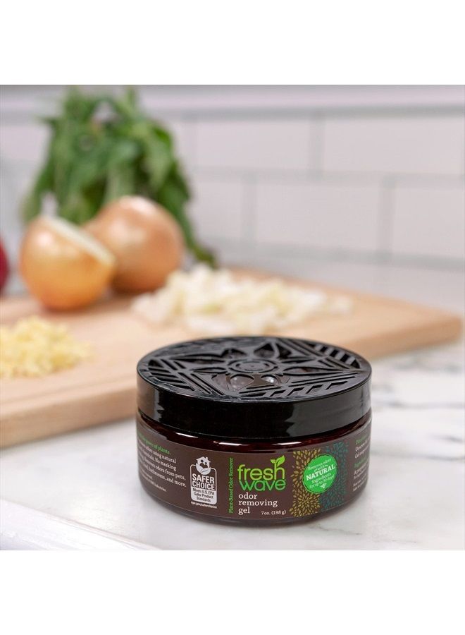 Fresh Wave Odor Removing Gel, 7 oz. | Pack of 3 | Odor Absorbers for Home | Safer Odor Relief | Natural Plant-Based Odor Eliminator | Every 7 oz. lasts 15-30 Days | For Cooking, Trash & Pets - Image 4