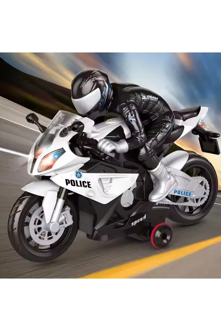 DEXO RC Police Motorcycle with Rider â€“ High-Speed Remote-Control Bike - Image 4