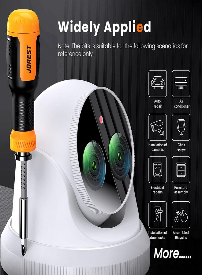 JOREST 25 in 1 Multi Bit Screwdriver Set, Portable Multi Screwdriver Tool All in One, Tool Gifts for Men, Magnetic Screw Driver with Torx Philips Hex Flathead Square, Repair Kit for Bicycle, Toys - Image 5