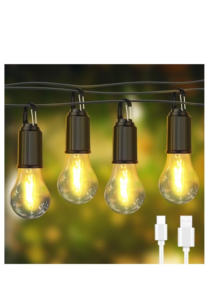 Generic Camping Lamp, LED Portable Tent Lamp, 3 Brightness Levels, Dimmable, Rechargeable Searchlight with Hook, Waterproof Emergency Light for Power Outage, Hiking, Emergency etc. [Pack of 1]  - Image 2