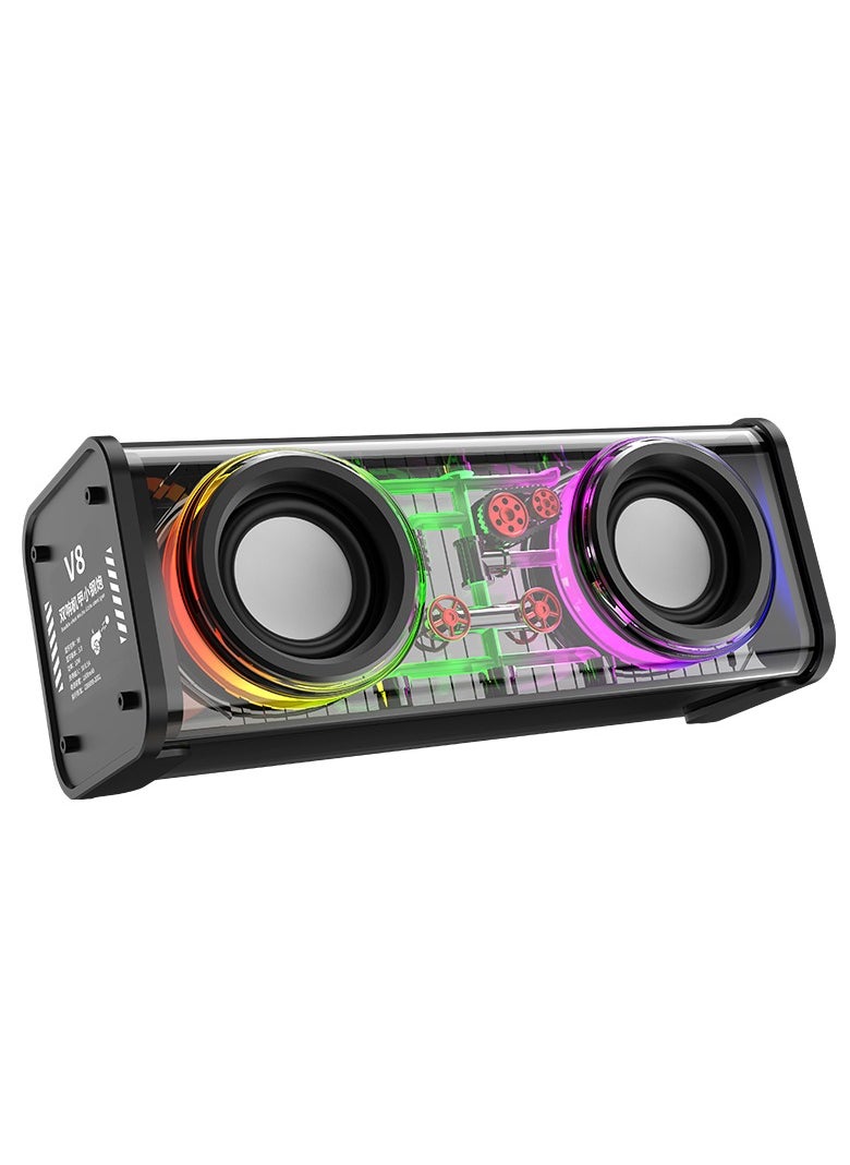 Generic Portable Bluetooth Speaker with 10W Stereo Sound, Bluetooth 5, Bassup,  Waterproof for Beach, 24-Hour Playtime, Wireless Stereo Pairing, Speaker for Home, Outdoors, Travel  - Image 1