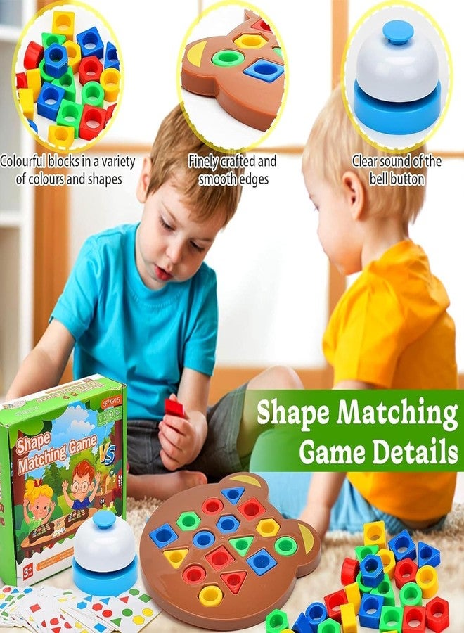 ROKTRY Shape Matching Game Geometric Puzzle Color Learning Board Sensory Educational Toy Parent-Child Interactive for Kids Boys Girls Ideal Gifting,Fun and Learning Toy for Children for 2-5 Years. - Image 4