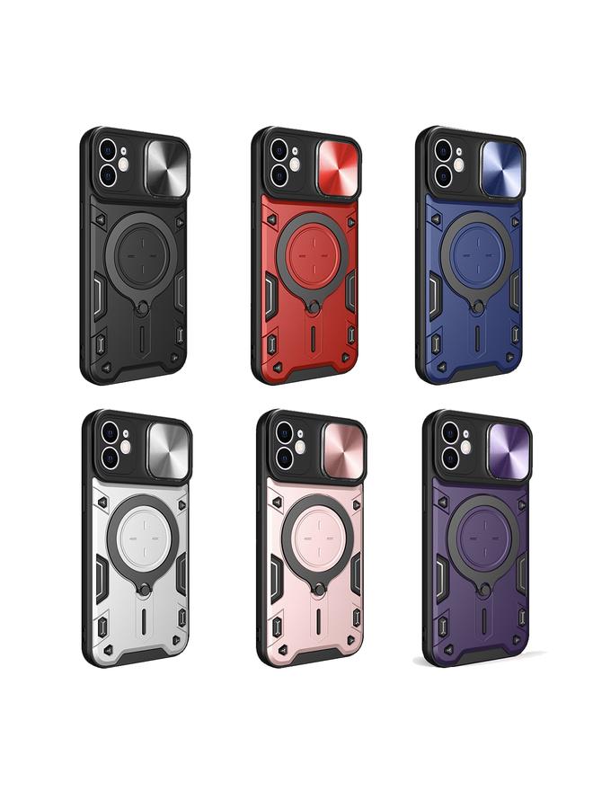 S-TOP Case For iPhone 11 CD Texture Sliding Camshield Magnetic Holder Phone Case - Image 2