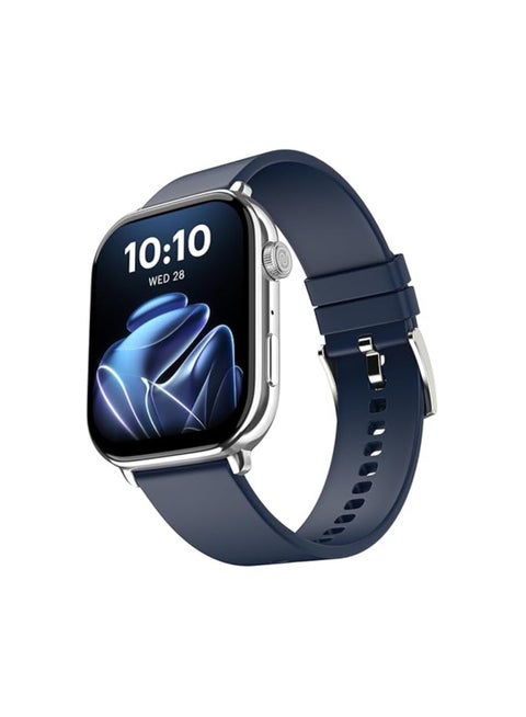 Noise Pulse 4 Max Smart Watch with AI Create (India's 1st Ever with Unlimited Watch Faces), AI Search, 1.96" AMOLED Display, Functional Crown, Premium Metallic Finish, Health Suite (Space Blue)