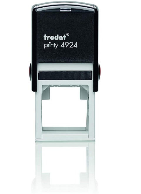 Trodat Printy 4924 Personalized Individual Custom Name Plate Return Address Monogram Self Inking Stamp (1-5/8in x 1-5/8in)
