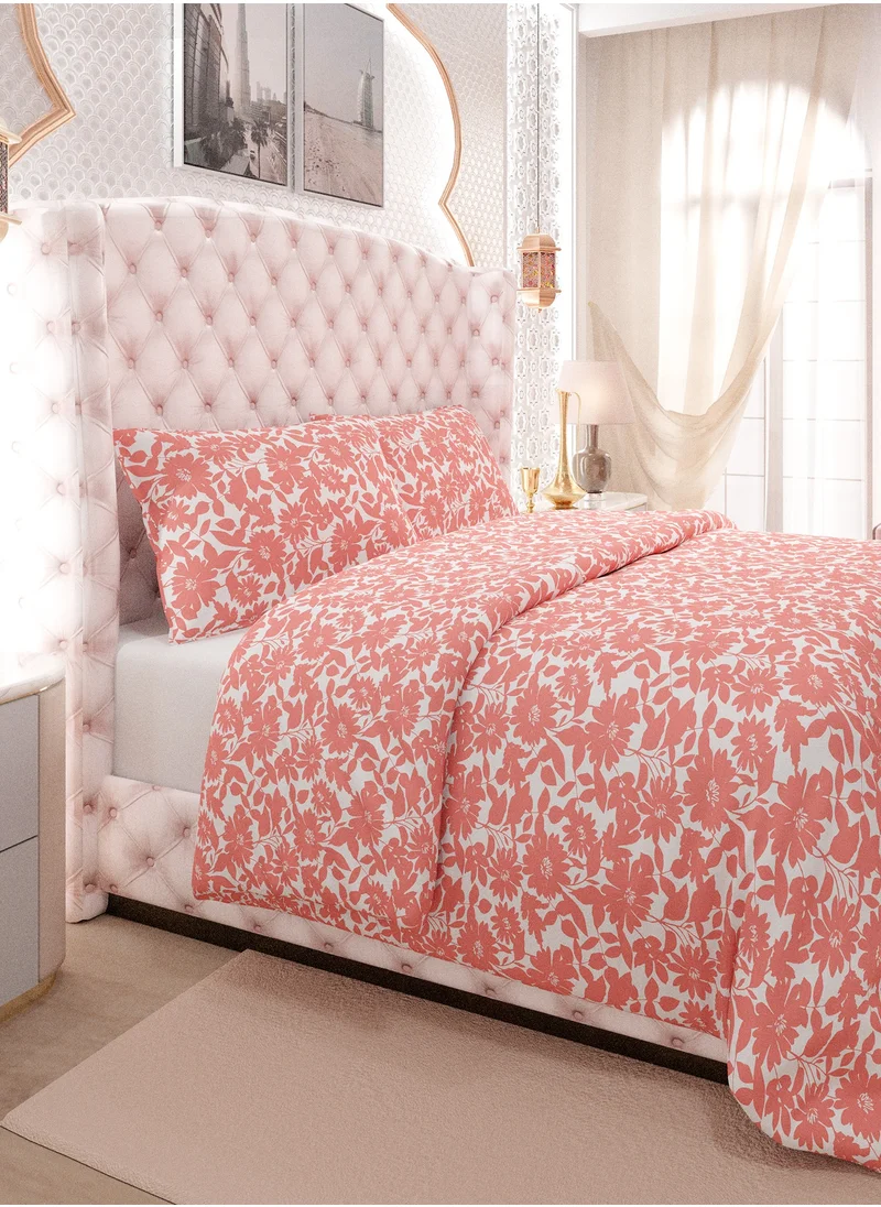 Color Sense Color Sense 144TC Double Duvet Set - Coral