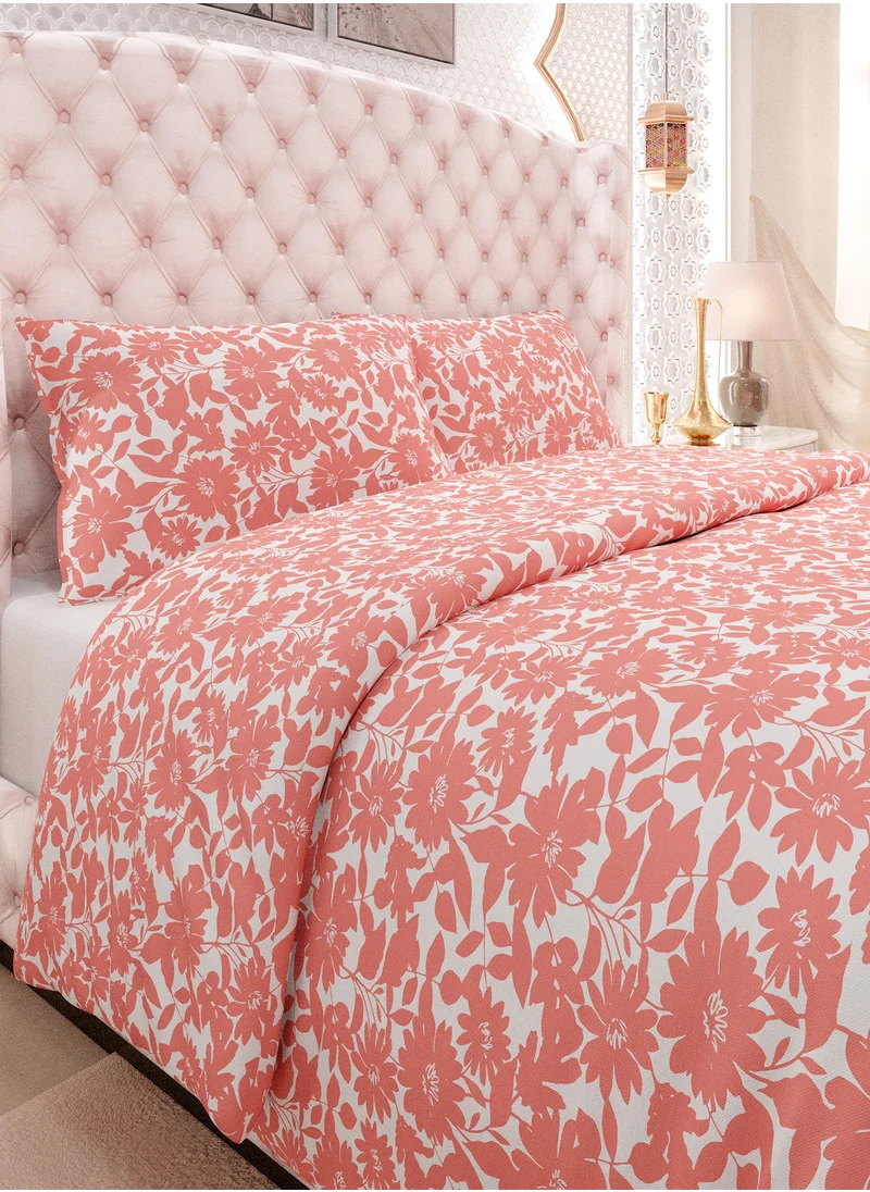 Color Sense Color Sense 144TC Double Duvet Set - Coral
