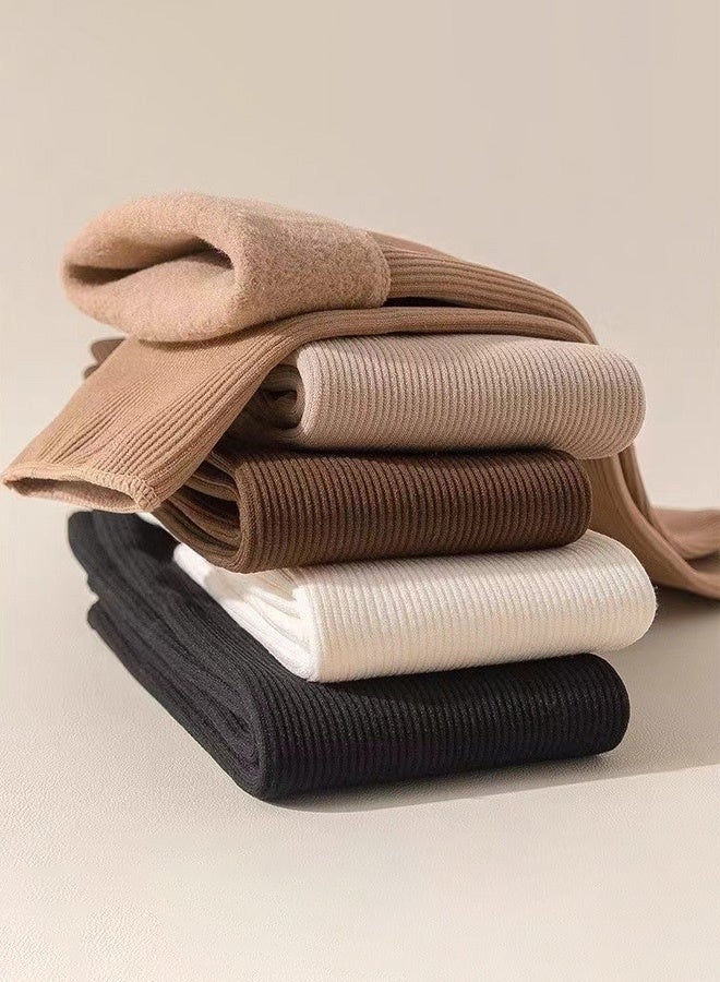 Hanayo 5 أزواج من الجوارب الدافئة للنساء والرجال جوارب دافئة فاخرة للجنسين جوارب ناعمة ودافئة ومريحة للجWinter (أسود) - Image 5