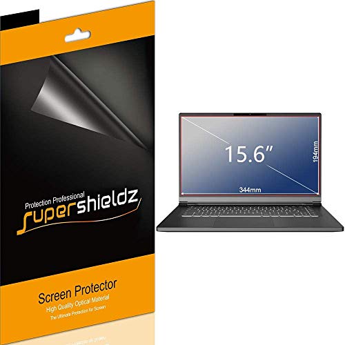 Supershieldz (3 Pack) Designed for Universal 15.6 inch with 16:9 Aspect Ratio Laptop Screen Protector, (344mm x 194mm) Screen Protector, 0.12mm, High Definition Clear Shield (PET) - Image 1