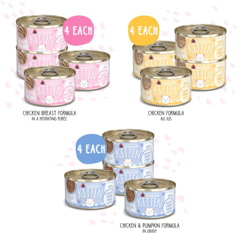 Weruva Kitten, Fur Baby Favorites Variety Pack, 3oz Can (Pack of 12) - Image 3