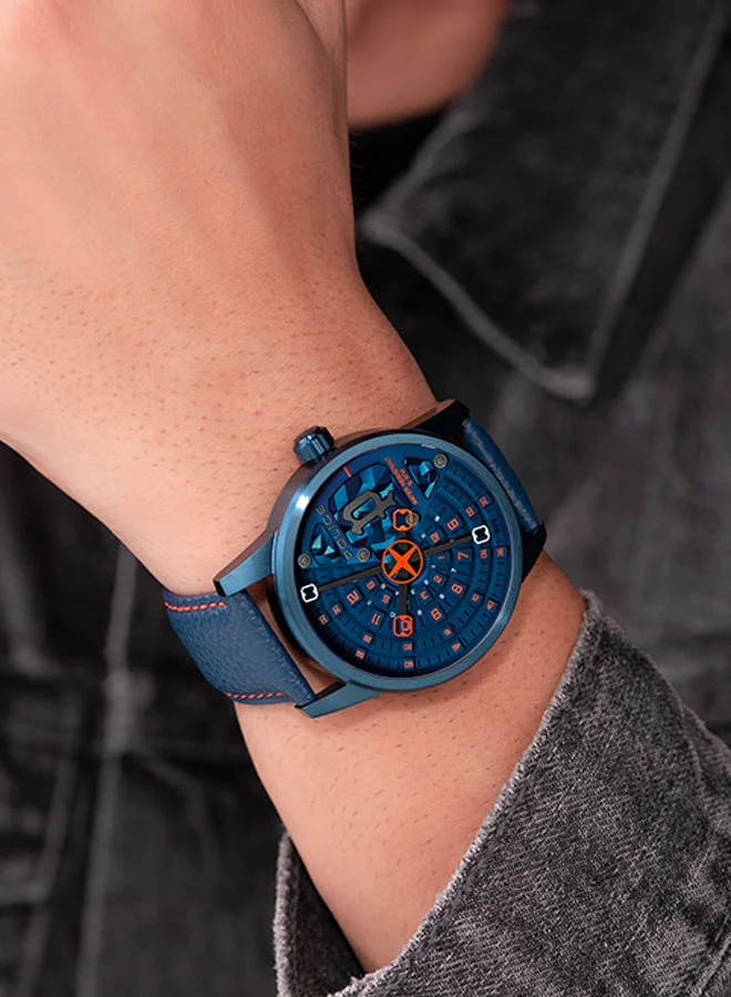 POLICE Avondale Gents Analog Watch With Blue Dial & Blue Strap -PEWJA0022102