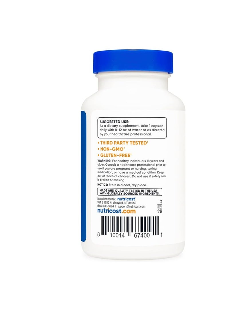 Nutricost R-Alpha Lipoic Acid 100mg, 120 Capsules - Veggie Capsules, Non-GMO, Gluten Free - Image 4