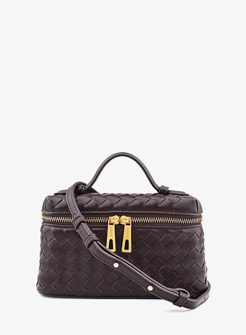 Cuple Women’s Woven Zip Toiletry Bag