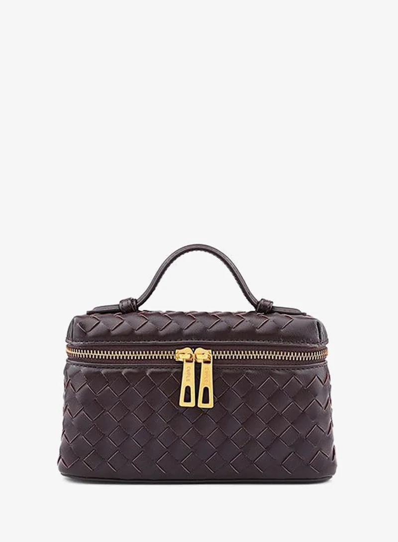 Cuple Women’s Woven Zip Toiletry Bag