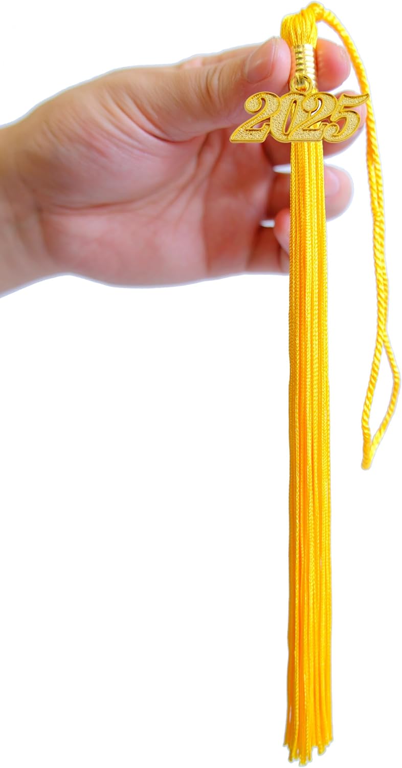 Golden graduation cap tassel for the Class of 2025 10PCS - Image 2