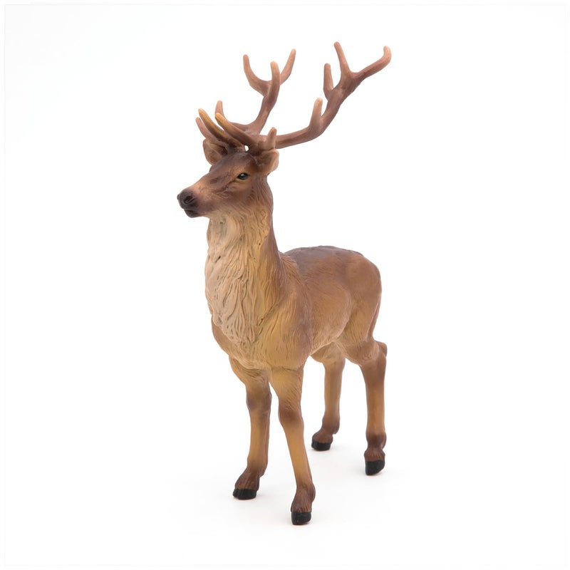 Papo -Hand-Painted - Figurine -Wild Animal Kingdom - Stag -53008 -Collectible - for Children - Suitable for Boys and Girls- from 3 Years Old - Image 4